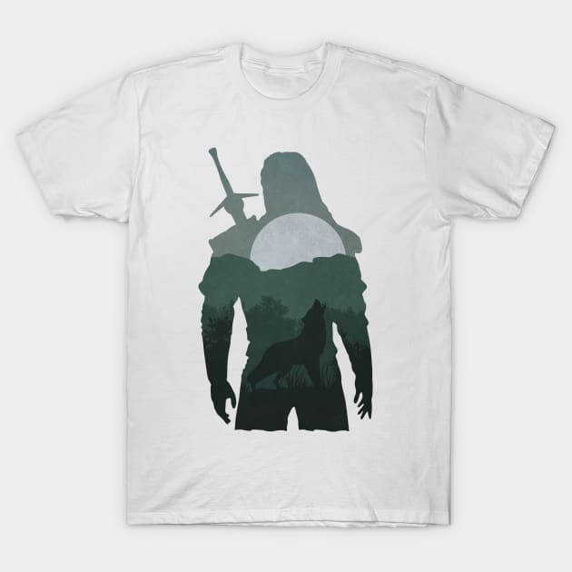 Geralt of Rivia - The White Wolf T-Shirt by shewantedstorm